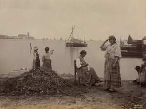 Chioggia, Under the Marina, c. 1870. Creator: Carlo Naya (Italian, 1816-1882)
