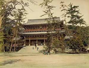 Albumen Print Hand Colored Prints: Chion In, 1865. Creator: Unknown