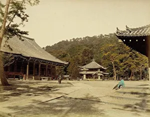 Albumen Print Hand Colored Prints: Chionian Temple, 1865. Creator: Unknown