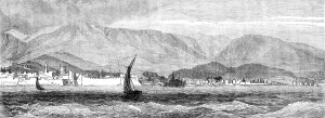 Deaths Prints: Chios, where the Great Earthquake took place on Sunday, April 3, 1881. Creator: Unknown