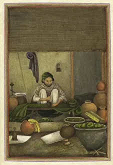 Textiles Worker Prints: 'Chipi' (or chimba), a cloth printer