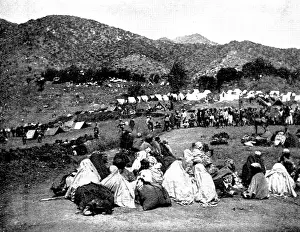 Chitral Northwest Frontier Pakistan Prints: The Chitral Campaign: prisoners at Dir, 1895. Creator: Unknown
