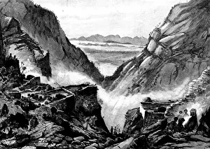 P Naumann Prints: The Chitral Expedition: Mouth of Kashmir Smats Cave