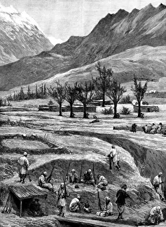 P Naumann Prints: The Chitral Expedition: the Siege of Reshun, 1895. Creator: P Naumann