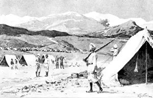Wollen Prints: The Chitral Expedition:Malakand Pass and the enemy's country from the Field Hospital