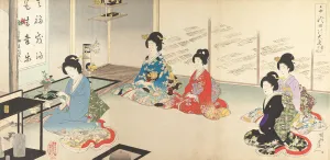 Chiyoda Inner Palace: No.20 Flower Arranging in Turn..., August 1895 Chiyoda Inner Palace: No.20 Flower Arranging in Turn..., August 1895
