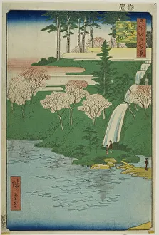 Chiyogaike Pond, Meguro (Meguro Chiyogaike), from the series One Hundred Famous... 1856. Creator: Ando Hiroshige. Chiyogaike Pond, Meguro (Meguro Chiyogaike), from the series One Hundred Famous... 1856. Creator: Ando Hiroshige