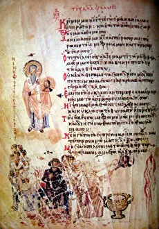 The Chludov Psalter, ca 850. Artist: Byzantine Master