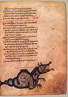 The Chludov Psalter. Prayer of Jonah, ca 850