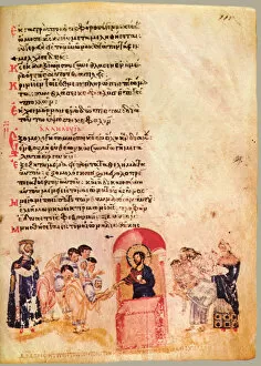 Chludov Psalter Gallery: The Chludov Psalter. Psalm 109, ca 850