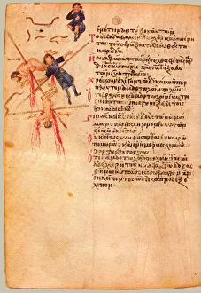 Chludov Psalter Gallery: The Chludov Psalter. Psalm 36, ca 850