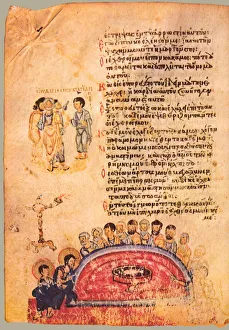 Chludov Psalter Gallery: The Chludov Psalter. Psalm 40, ca 850