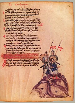 Chludov Psalter Gallery: The Chludov Psalter. Psalm 62, ca 850