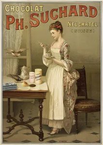 Reform Style Prints: Chocolat Suchard, 1889. Creator: Anonymous
