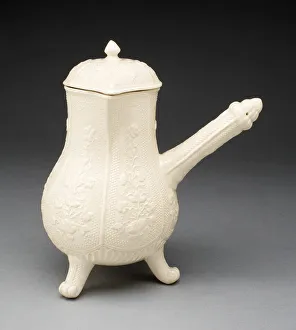 Faience Gallery: Chocolate Pot, France, c. 1775 / 1800. Creators: Rambervillers Pottery Factory