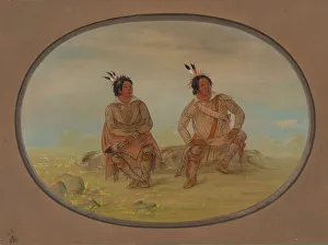 Mixed Race Prints: Two Choctaw Indians, 1861 / 1869. Creator: George Catlin