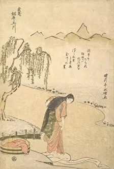 Chokyosai Eiri Gallery: Chofu Tamagawa, (Province of) Musashi, ca. 1791. ca. 1791. Creator: Rekisentei Eiri