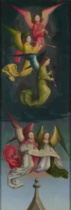Images Dated 18th June 2013: A Choir of Angels (from the St Bertin Altarpiece), ca 1459. Artist: Marmion, Simon (ca 1425-1489)