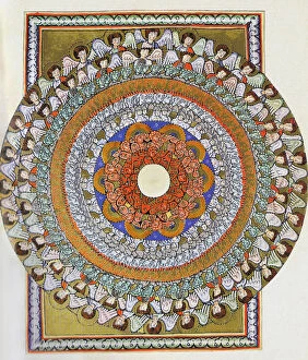 Images Dated 22nd May 2018: The Choir of Angels. Miniature from Liber Scivias by Hildegard of Bingen, c. 1175