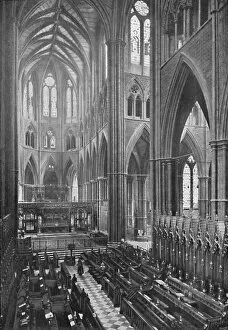 Choir Stall Gallery: The Choir and Apse, Westminster Abbey, 1902. Artist: York & Son