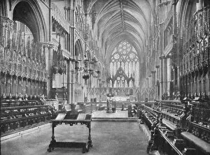 Choir Stall Gallery: The Choir, Lincoln Cathedral, 1902