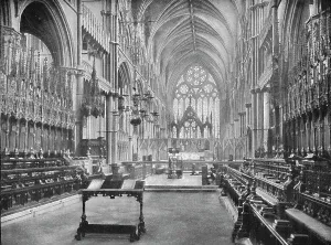 Choir Stall Gallery: The Choir, Lincoln Cathedral, 1902