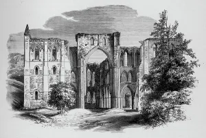 Choir, from North, Rievaulx Abbey, c1880, (1897). Artist: Alexander Francis Lydon