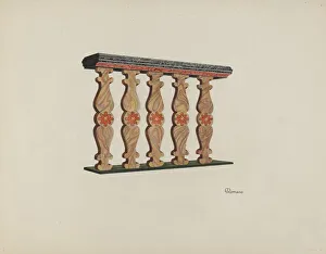 Romano Prints: Choir Rail, 1938. Creator: Josephine C. Romano