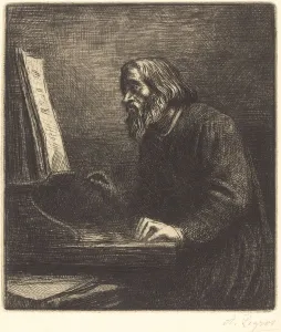 Choirmaster (Le maitre de chapelle). Creator: Alphonse Legros Choirmaster (Le maitre de chapelle). Creator: Alphonse Legros