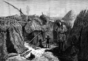 Epidemic Prints: The Cholera in Egypt: its source and cause - village of fishermen on Fly Island