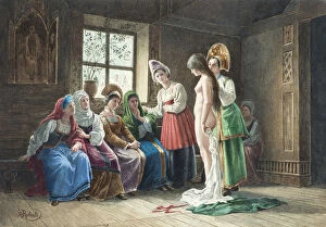 Domostroy Gallery: Choosing a Bride, Early 19th cen.. Creator: Roberti, Roberto (1786-1837)