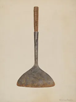 William Frank Prints: Chopping Knife, c. 1942. Creator: William Frank