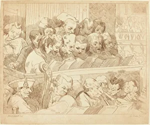 Choir Prints: A Choral Band, c. 1784. Creator: Lydia Bates