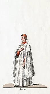 Choirboys Gallery: Chorister, costume design for Shakespeares play, Henry VIII, 19th century