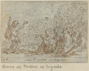 Chorus of Shepherds and Ergasto, 1640. Creator: Johann Wilhelm Baur