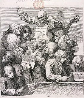 William Hogarth Hogarth Prints: A chorus of singers, 1732. Artist: William Hogarth