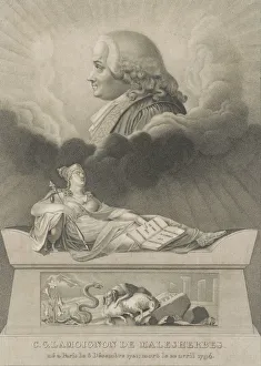 Cardon Prints: Chretien Guillaume de Lamoignon de Malesherbes, 1798. Artist: Cardon, Anthony (1772-1813)