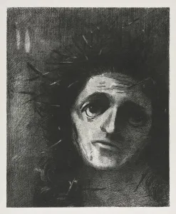Odilon Redon French Prints: Christ, 1887. Creator: Odilon Redon (French, 1840-1916);Lemercier & Cie