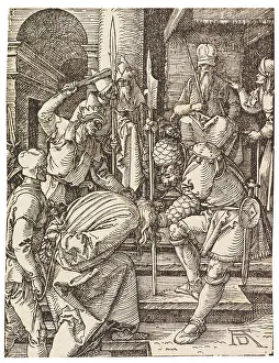 Albrecht 1471 1528 Prints: Christ before Annas, 1508-1509. Creator: Dürer, Albrecht (1471-1528)