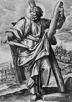 Andrew St Gallery: Christ and the Twelve Apostles, 1592. Creators: Martin de Vos, Adriaen Collaert