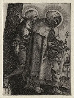 Christ and the Apostles: St. Peter and St. Paul, 1520. Creator: Hans Sebald Beham (German