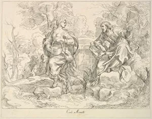 Maratti Carlo Collection: Christ appearing to Mary Magdalen(?), 1740-1802. Creator: Giuseppe Canale
