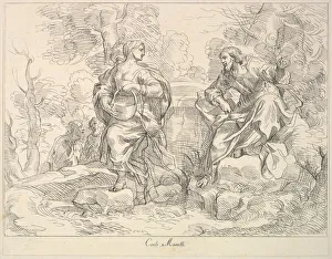 Visitation Prints: Christ appearing to Mary Magdalen(?), 1740-1802. Creator: Giuseppe Canale
