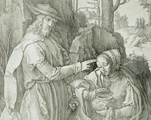 Lucas Jacobsz Prints: Christ Appearing to Mary Magdalene as a Gardener, 1519. Creator: Lucas van Leyden