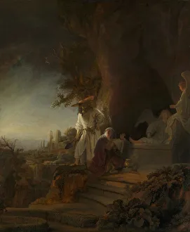 Agony In The Garden Gallery: Christ appears to Mary Magdalene (Noli me tangere), 1638. Creator: Rembrandt van Rhijn (1606-1669)