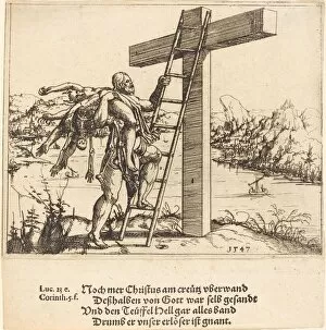 Christ Ascending the Cross with Sin, Death, and the Devil, 1547
