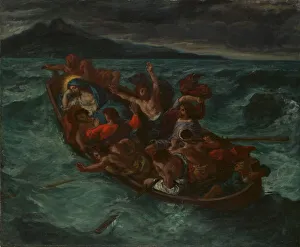 Tempest Prints: Christ Asleep during the Tempest, ca. 1853. Creator: Eugene Delacroix