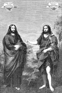 Beards Prints: Christ on the Banks of the Jordan - painted by Murillo