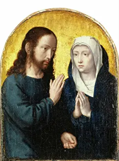 Devotion Prints: Christ bidding farewell to the Virgin, 1492. Creator: Gerard David