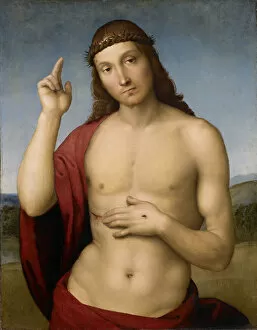 Salvator Mundi Gallery: Christ Blessing. Artist: Raphael (1483-1520)